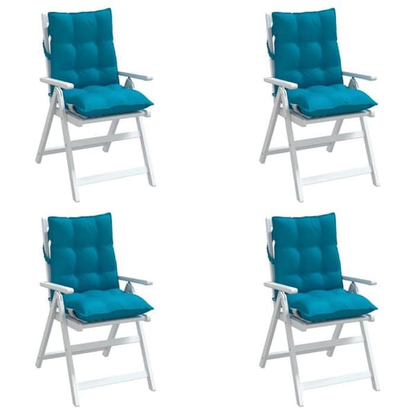 Maison Exclusive - Sædehynder til lav ryg, sæt af 4, lyseblå