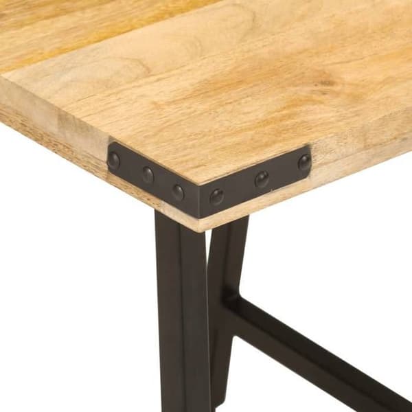 Maison Exclusive - Sidebord 45x45x50 cm massiv mangotræ og jern