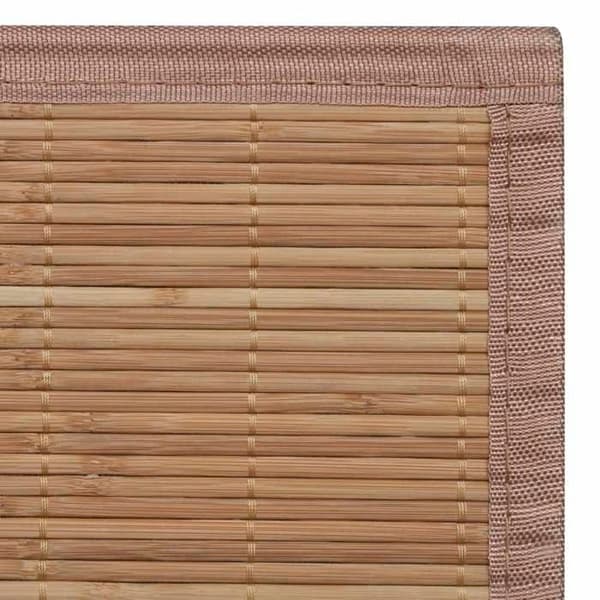 Maison Exclusive - Brunt bambusmatta med rektangulär planka 150 x 200 cm kastanj