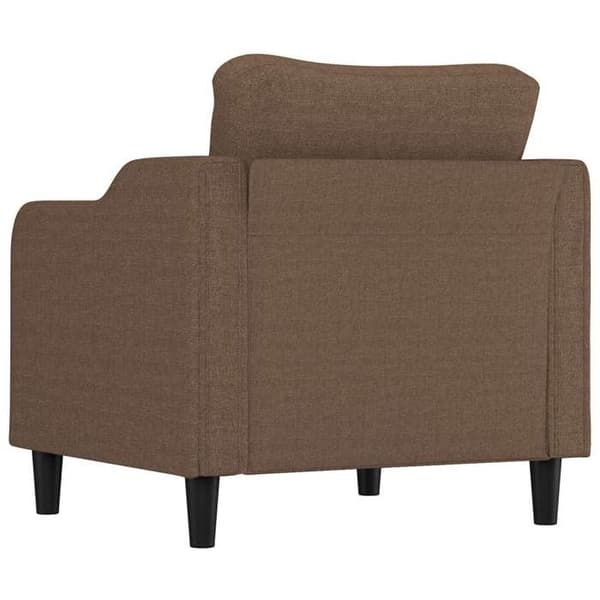 Stol - EKSKLUSIV HUS - 60 cm - Polyesterstof - Robust metalramme - Polstret sæde brun