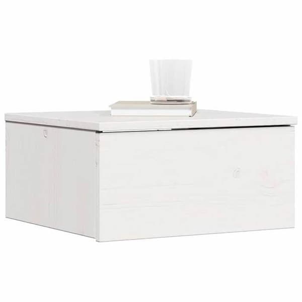 Nattduksbord - MAISON EXCLUSIVE - Maison Exclusive - Massivt furu - Vit - Set om 2 Vit