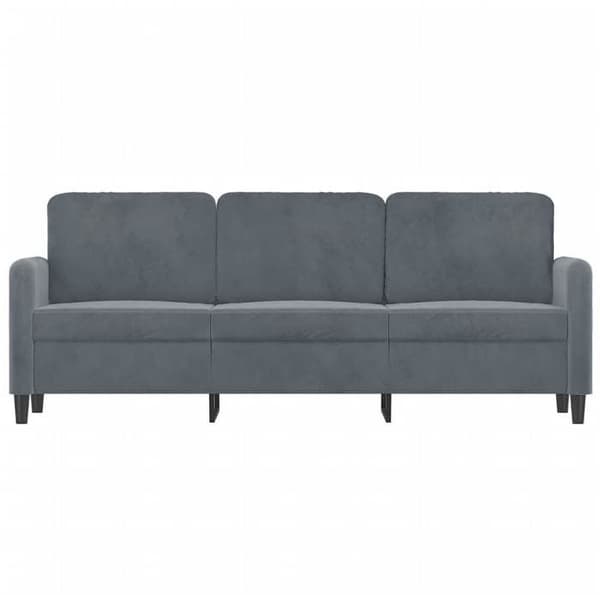 Maison Exclusive - Tummanharmaa 3-paikkainen sohva 180 cm Sametti