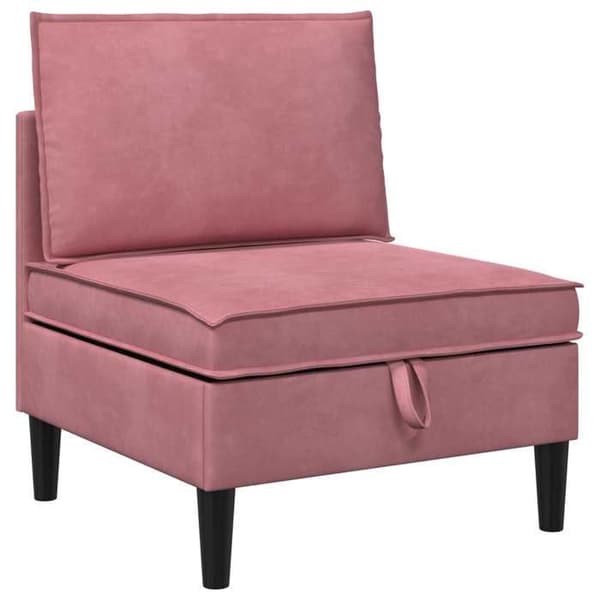 Maison Exclusive - Mellem sofa med opbevaring i rosa velour