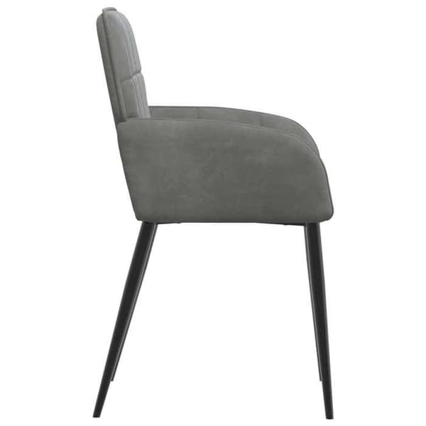 Maison Exclusive - Spisestole 6 stk Mørkegrå Velour