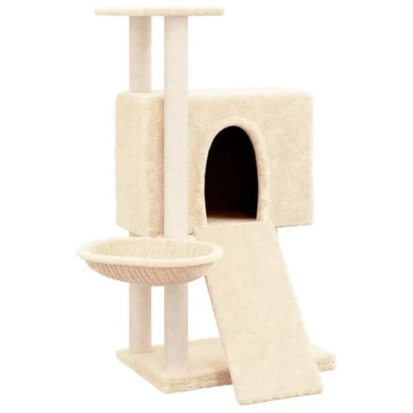 Maison Exclusive - Katte træ med sisal kløer Creme 96 cm Grädde