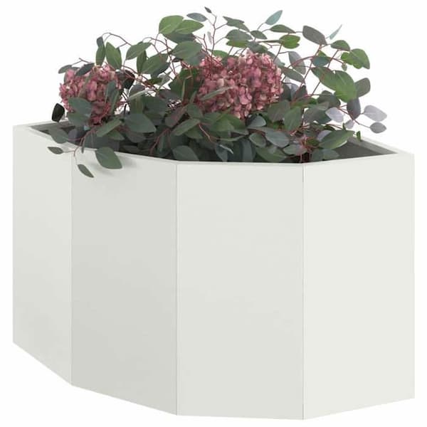 Maison Exclusive - Vinkelskydd Vit 45 x 45 x 35 cm Stål