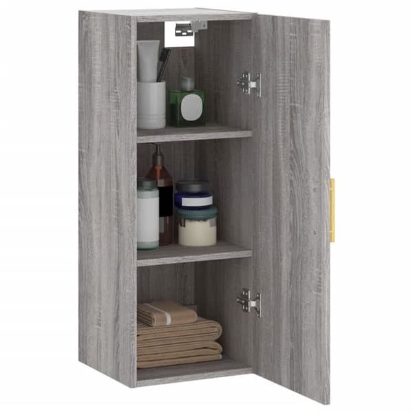 Maison Exclusive - Väggskåp sonoma grå 34,5x34x90 cm