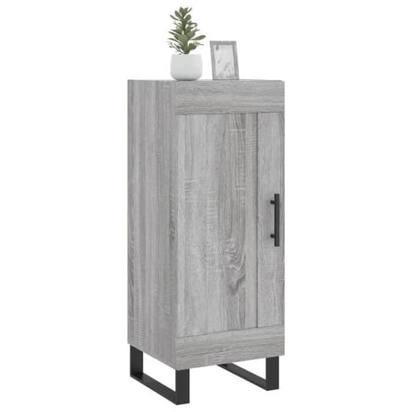 Maison Exclusive - Buffet Sonoma grå 34,5x34x90 cm Ingenjörsträ