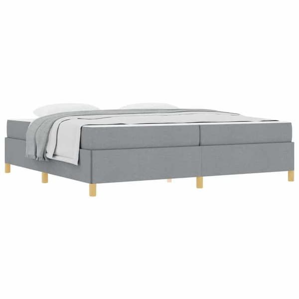 Maison Exclusive - Sängram Ljusgrå 200 x 200 cm tyg