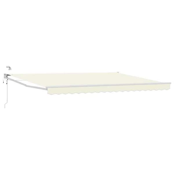 Maison Exclusive - Elektrisk indtrækbar markise Creme 5 x 3 m