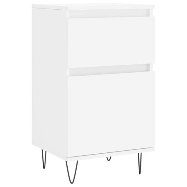 Maison Exclusive - Vit buffé 40x35x70 cm i ingenjörsträ