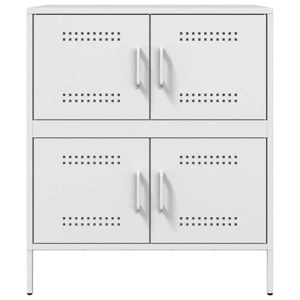 Maison Exclusive - Buffé vit 68x39x79 cm stål