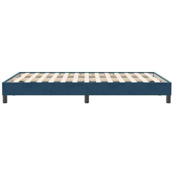 Maison Exclusive - Sängram utan madrass mörkblå 120x210 cm sammet Mörkblå