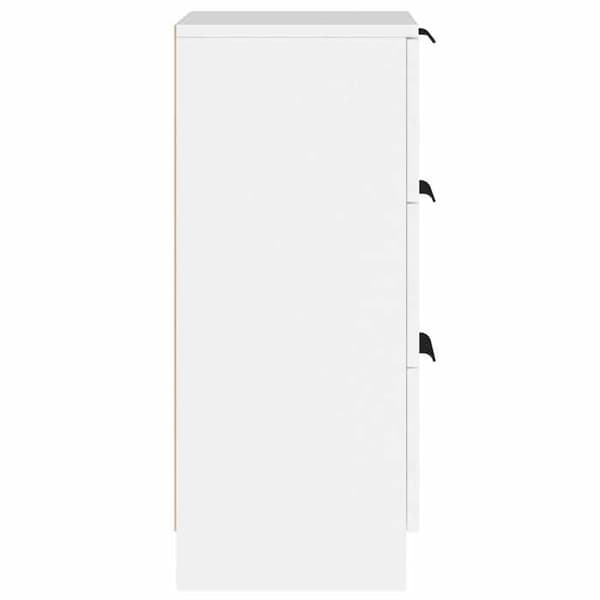 Maison Exclusive - Bufféer 2 st vit 30x30x70 cm ingenjörsträ