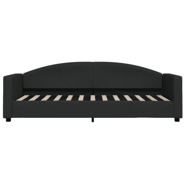 Maison Exclusive - Päivävuode mustalla patjalla 80x200 cm kangas