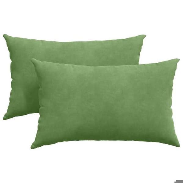 Sofa puder - EKSKLUSIV HUS - Moderne - Fløjl - Lys grøn - 50 x 30 cm Ljusgrön