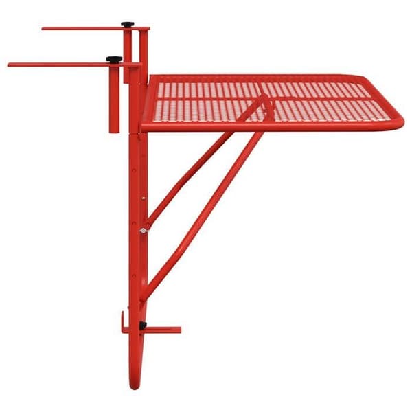 Maison Exclusive - Punainen parvekettable 60x40 cm Teräs Röd