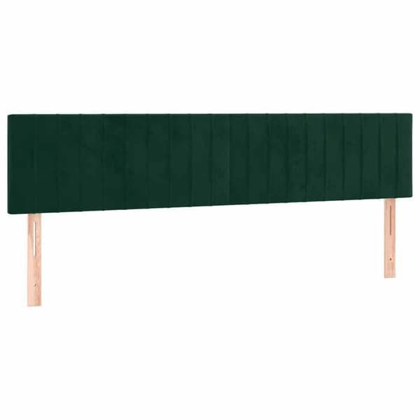 Maison Exclusive - Mörkgrön sänggavel 160x5x78/88 cm Sammet