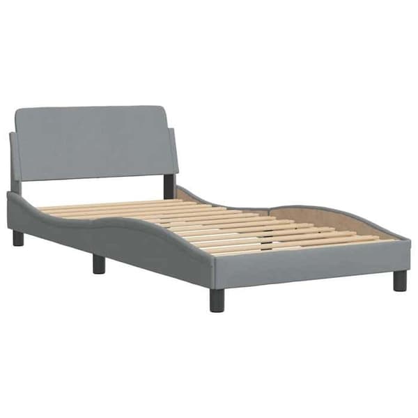Maison Exclusive - Dover-harmaa sänkykehys 100x200 cm kangas