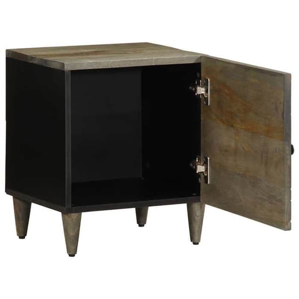 Maison Exclusive - 2 stk natborde grå lys 40x33x46 cm solid mangotræ