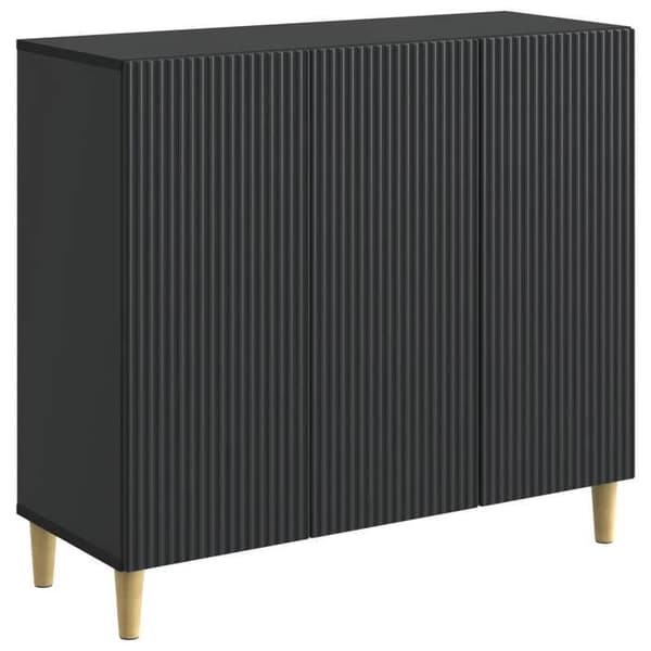 Maison Exclusive - Buffet Sort 89 x 34,5 x 80 cm Ingeniørtræ
