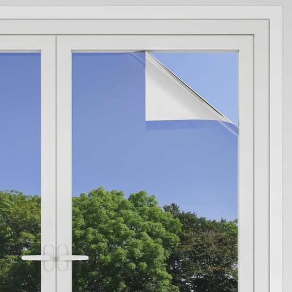 Maison Exclusive - Reflekterande solfilm statisk Silver 60 x 2000 cm PVC