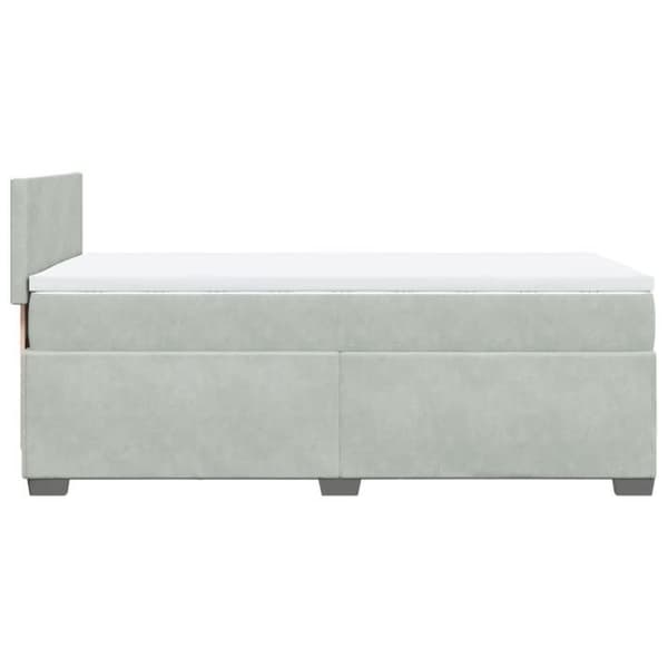 Maison Exclusive - Sängyn lamellipohja ja Harmaa 80x200 cm Sametti