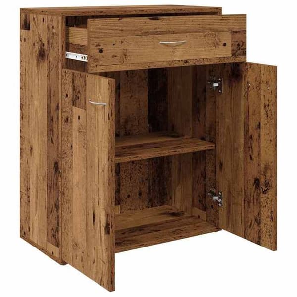 Maison Exclusive - Buffé gammalt trä 60x30x75 cm ingenjörsträ