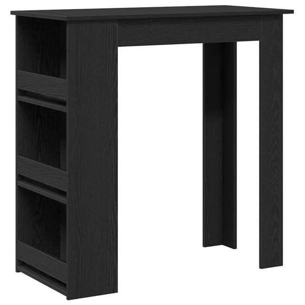 Maison Exclusive - Barbord med opbevaringshylde i sort eg