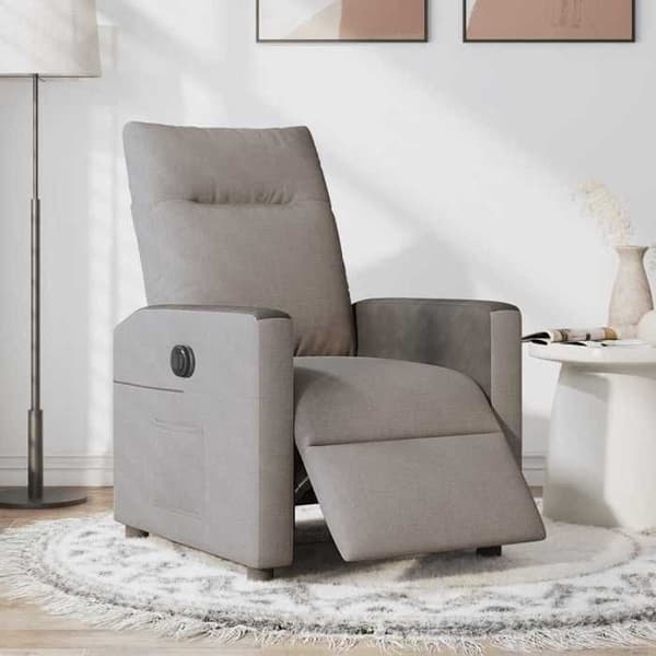 Maison Exclusive - Elektrisk lænestol Taupe Stof