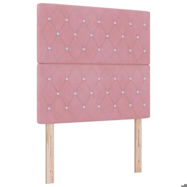 Maison Exclusive - Sänggavel Rosa 90 cm Sammet