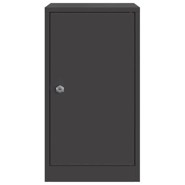 Maison Exclusive - postkasse med opbevaring Sort 30 x 20 x 55 cm Stål Svart