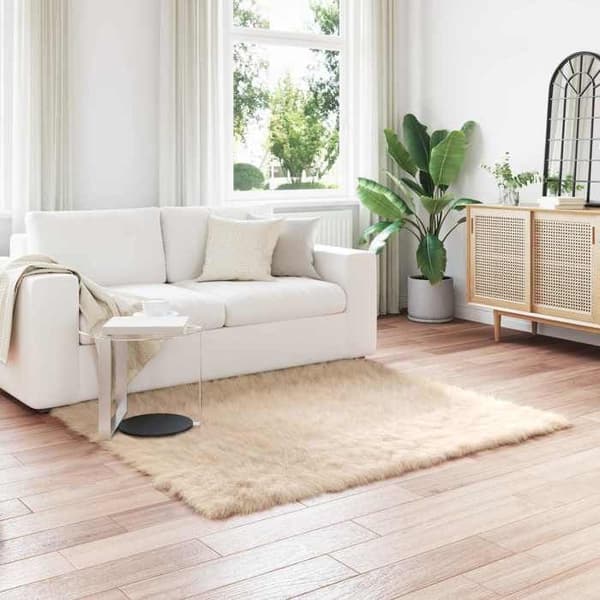 Matta - EXKLUSIVT HEM - TAFALLA - Beige - Polyester - 160 x 160 cm beige