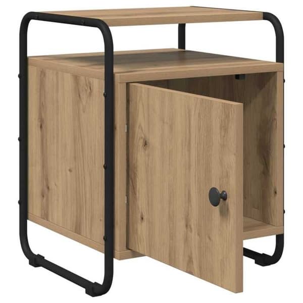 Maison Exclusive - Sängbord 2 st Ek hantverk Ingenjörsträ