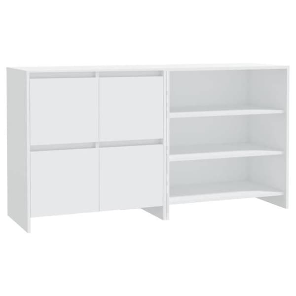 Maison Exclusive - Buffeter 2 stk Hvid Ingeniørtræ
