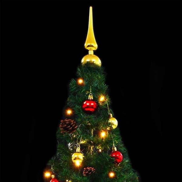 Kunstig juletræ - EKSKLUSIV HUS - 150 cm - forudbelyst 150 LED - grøn - IP44, 4 effekter Grön