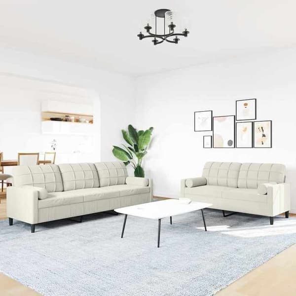 Maison Exclusive - 2 kpl sohvasetti tyynyjen ja samettityynyjen kanssa