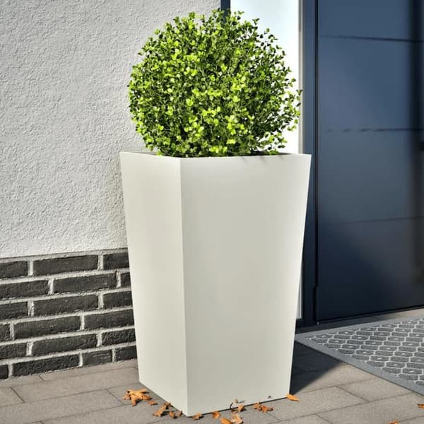 Maison Exclusive - 2 stk. blomsterkummer hvid 45x45x75 cm stål