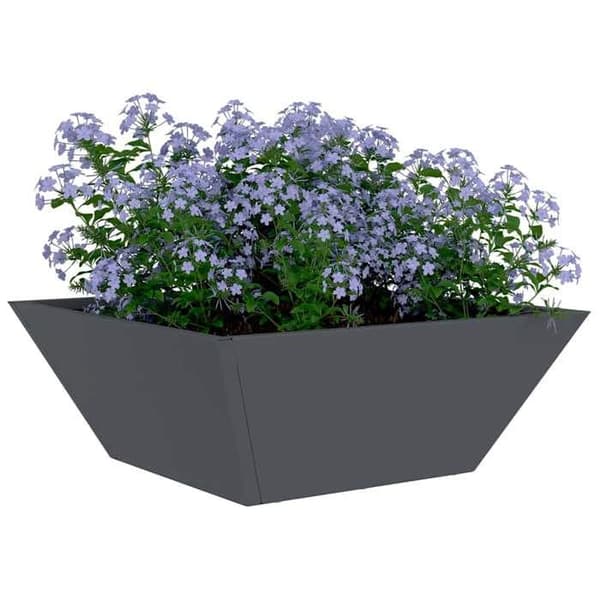 Maison Exclusive - Trädgårdskrukor Anthracite 40 x 40 x 15 cm