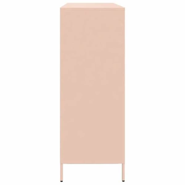 Maison Exclusive - Buffet rosa 135x39x103,5 cm koldvalset stål