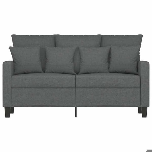 Maison Exclusive - Tummanharmaa 2-paikkainen sohva 120 cm Kangas
