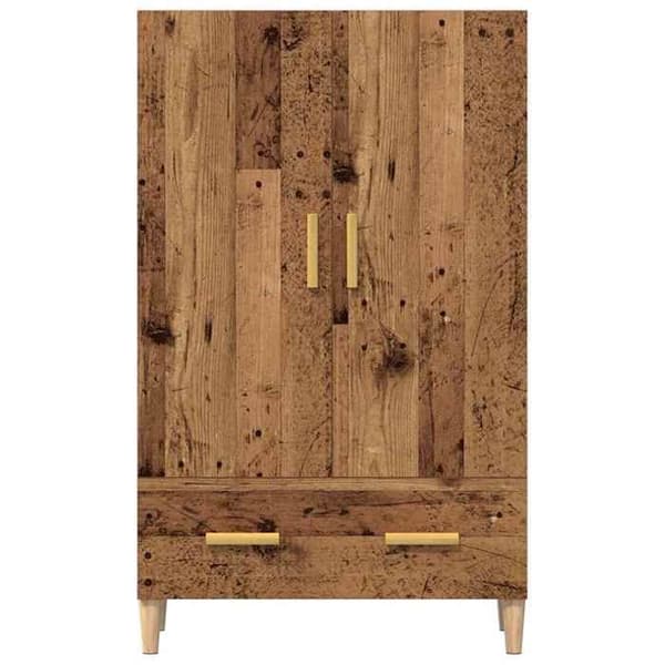 Maison Exclusive - Buffé hög gammalt trä 70x31x115 cm ingenjörsträ