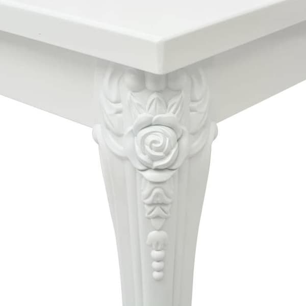 Maison Exclusive - Soffbord 80x80x42 cm Vit blank Strålande vit