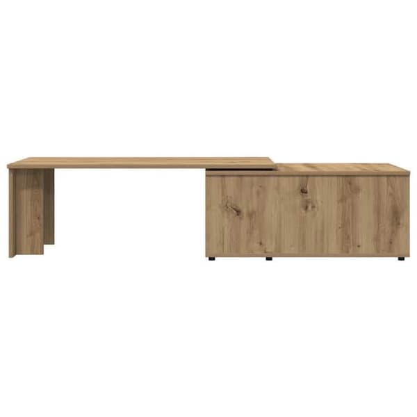 Maison Exclusive - Håndlavet egetræsbord 150x50x35 cm i ingeniørtræ