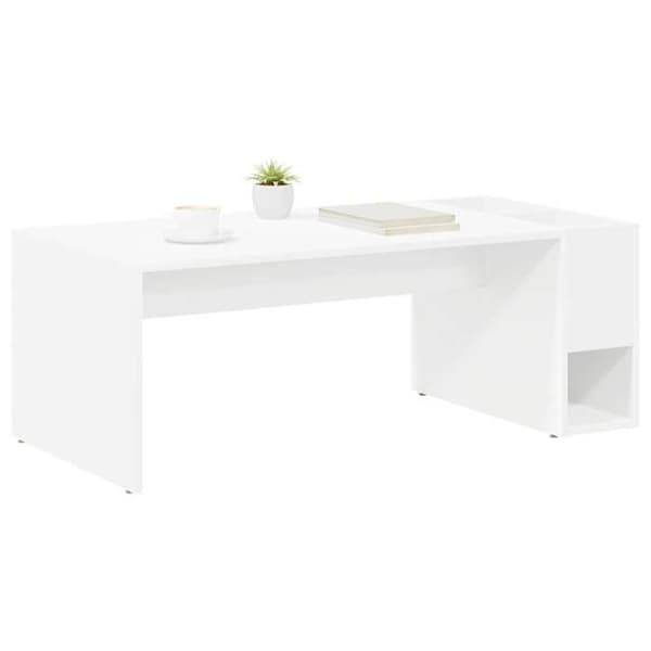 Maison Exclusive - Låg bord Vit 101,5 x 50 x 37 cm Ingenjörsträ Vit