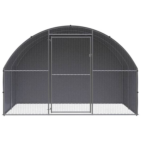 Maison Exclusive - Utomhus hönshus 3x2x2 m Galvaniserat stål