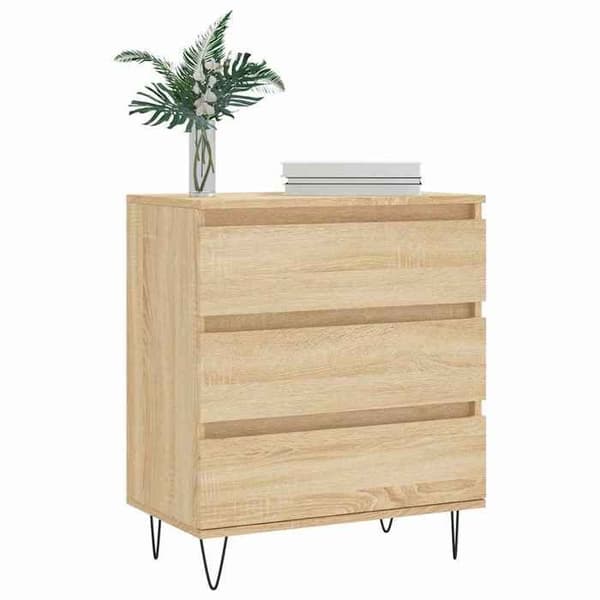 Maison Exclusive - Buffé Ek sonoma 60x35x70 cm Ingenjörsträ