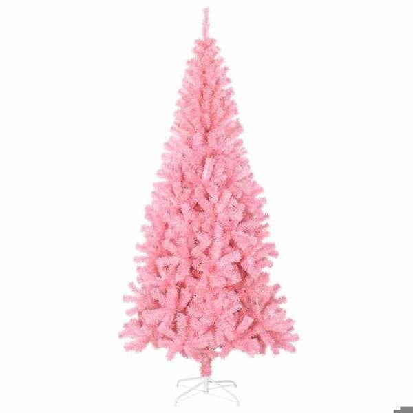 Maison Exclusive - Vaaleanpunainen joulukuusi 210 cm PVC