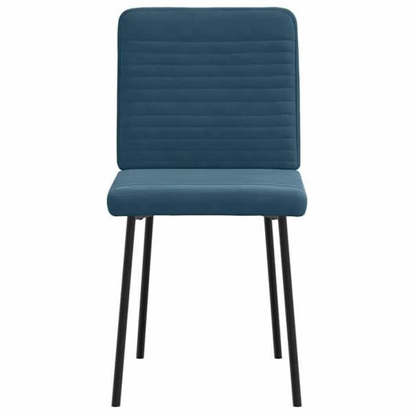 Maison Exclusive - Matstolar set om 2 Blå Sammet