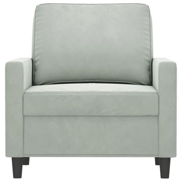 Maison Exclusive - Lysegrå Stol 60 cm Velour
